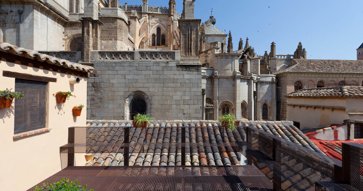 Vistas desde nuestra terraza hacia la Catedral de Toledo